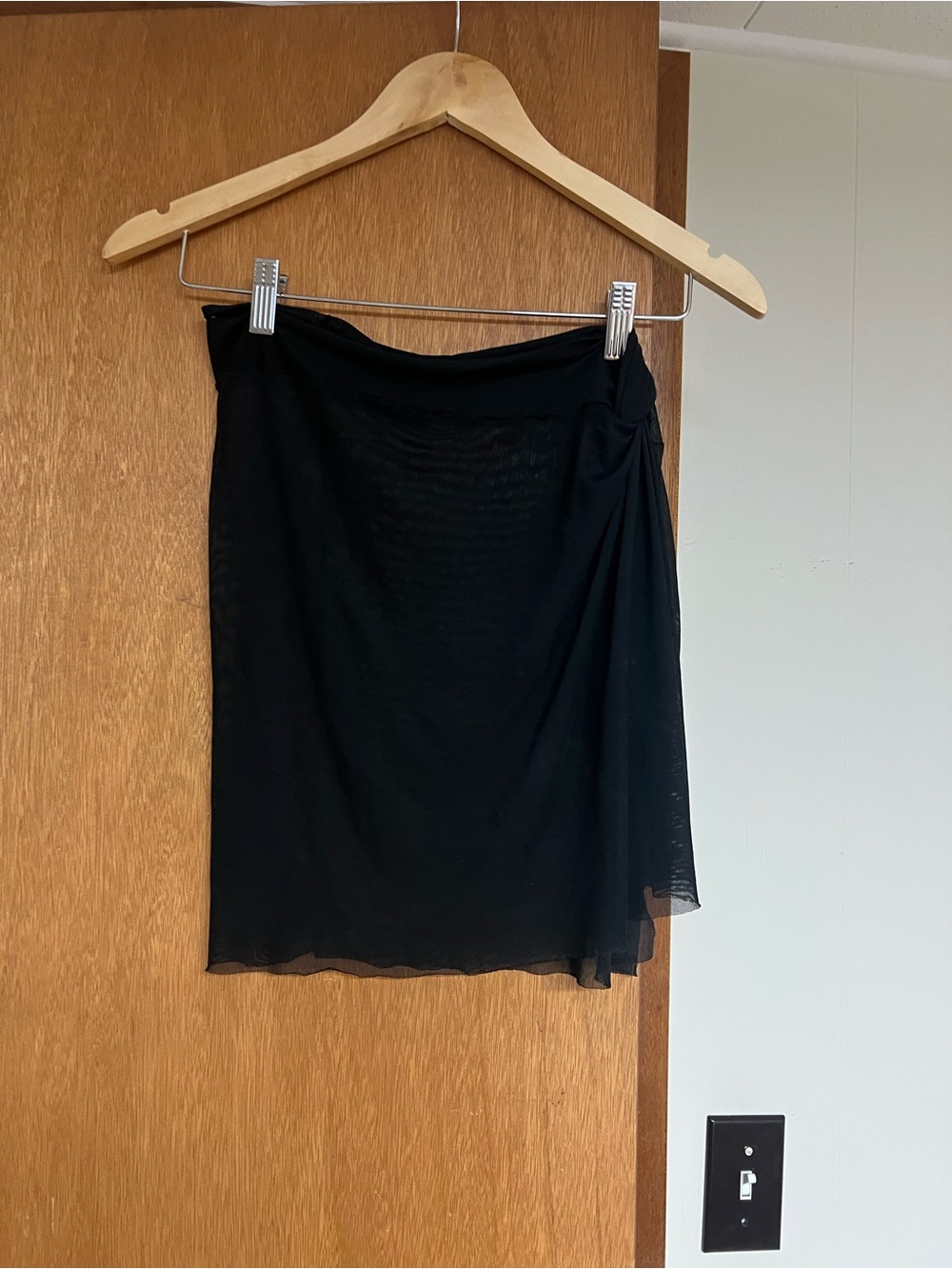 Good American Black Wrap Swim Sarong